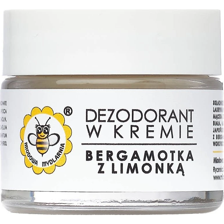 Miodowa Mydlarnia Dezodorant w kremie Bergamotka z Limonką 55g