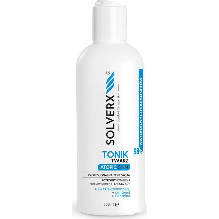 SOLVERX Atopic Skin tonik do twarzy dla skóry atopowej 200ml