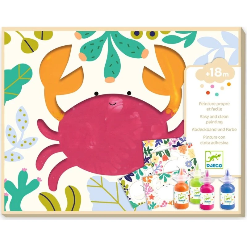 Djeco Zestaw malowania palcami Ocean