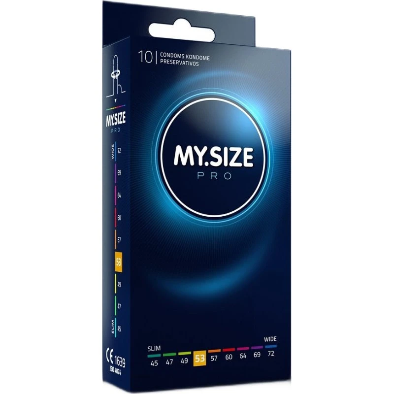 MY.SIZE PRO Prezerwatywy 53 mm, 10 sztuk