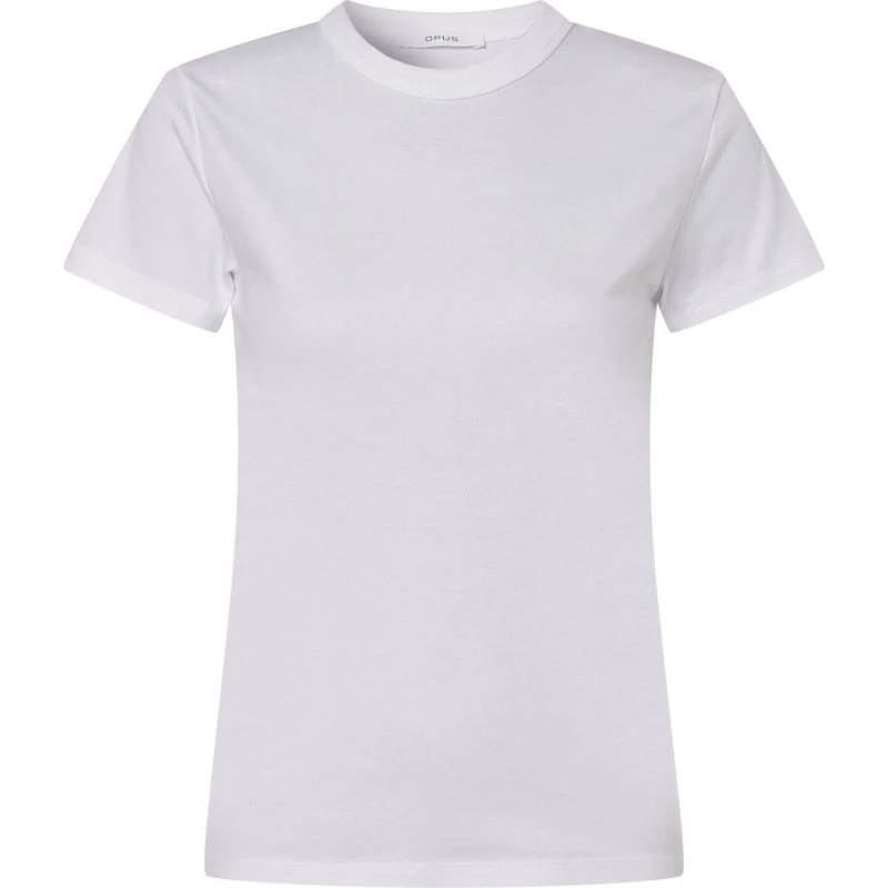 Opus T-shirt Samun Kobiety Biały, 38