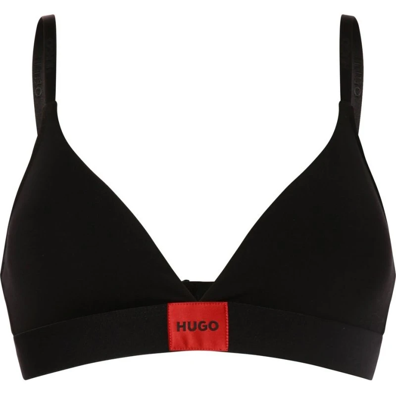 Hugo Biustonosz Trójkątny Bralette Czarny