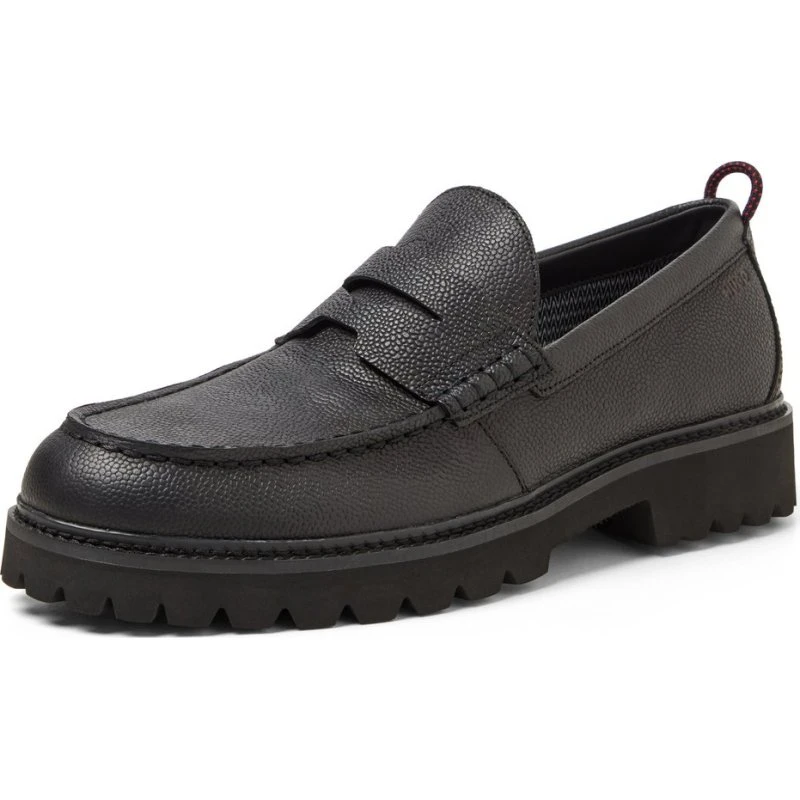 Hugo Penny Loafers Draven - Czarne Mokasyny Skórzane