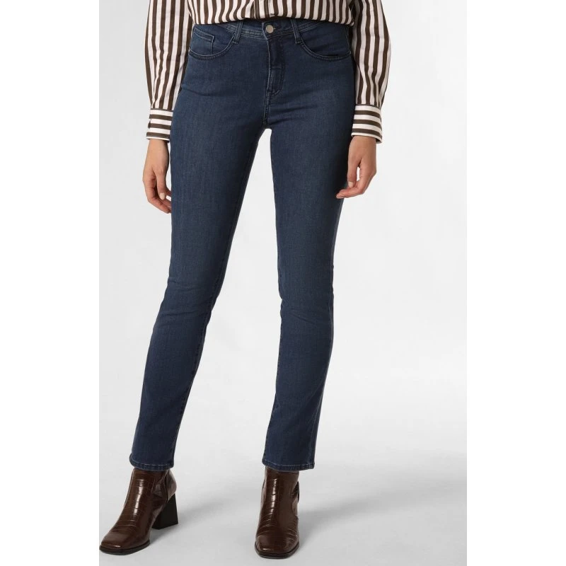 Brax Jeansy Mary niebieskie - Regular Fit z ozdobnymi kamykami