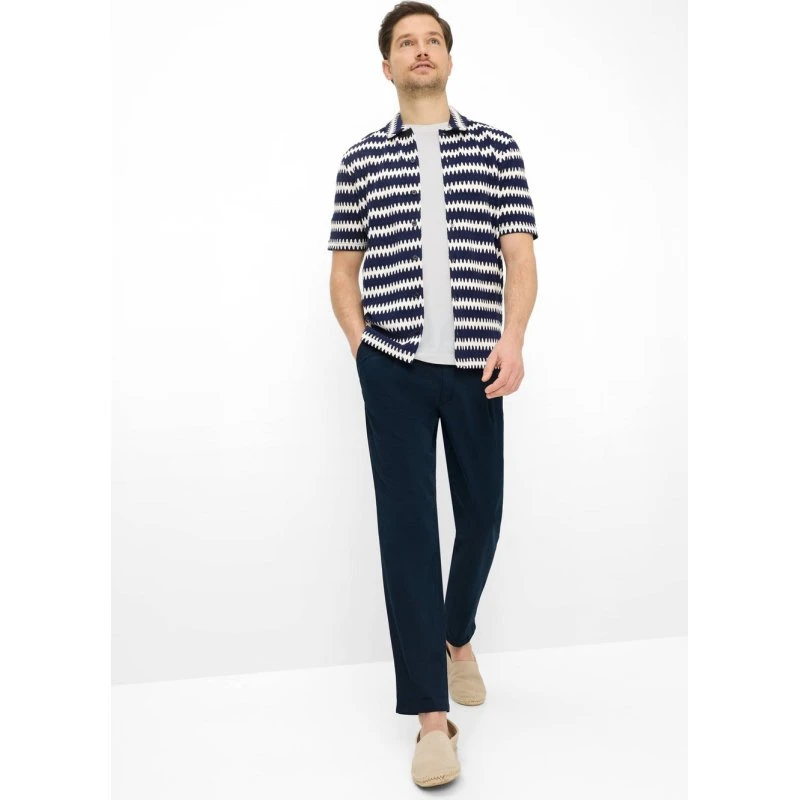 Brax Spodnie Chino Tino Regular Fit - Niebieskie