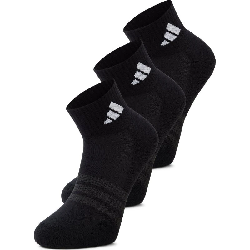 adidas Performance skarpety za kostkę w 3-paku, czarne, M
