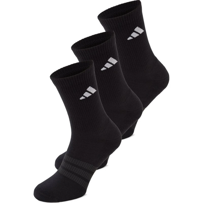 adidas Skarpety Cushioned Sportswear Crew, 3 pary, czarne, L