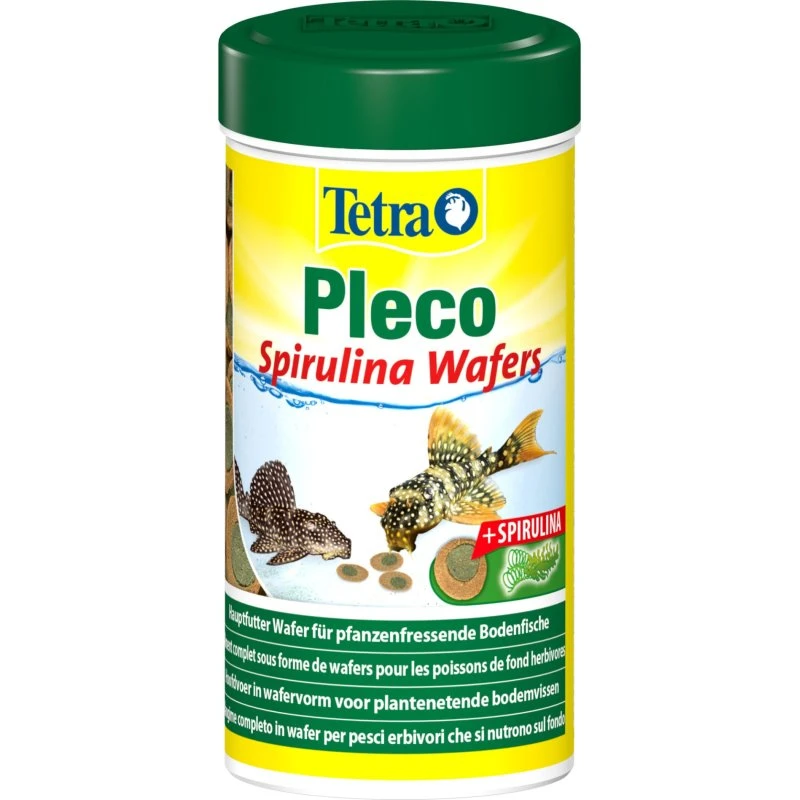 Tetra Pleco Spirulina Wafers - Pokarm dla ryb dennych, 250 ml
