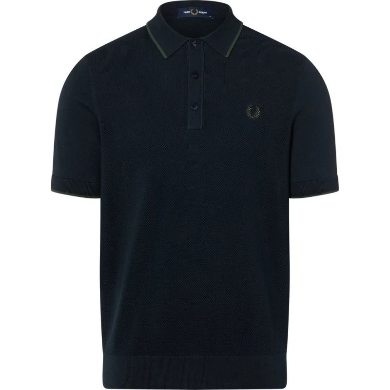 Fred Perry Koszulka Polo Piqué Niebieska