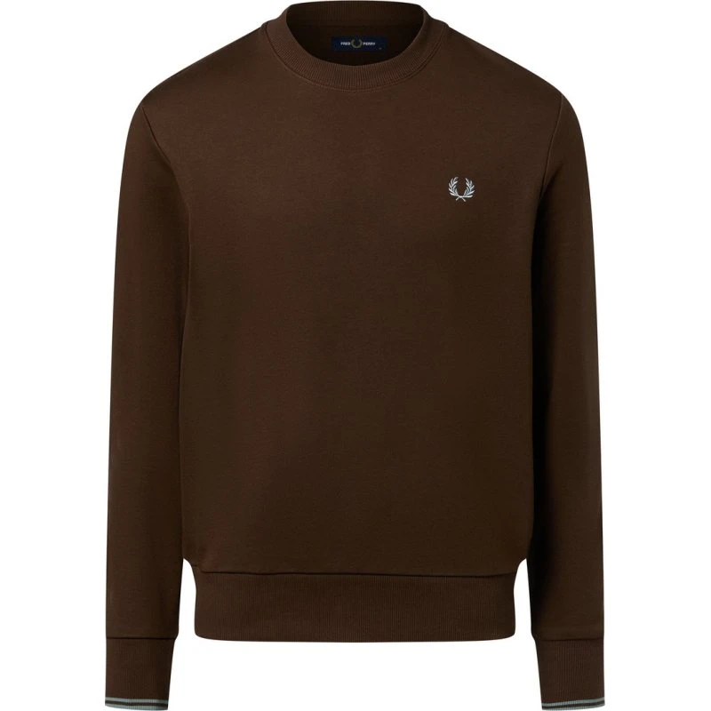 Fred Perry Bluza Męska Brązowa Bawełniana