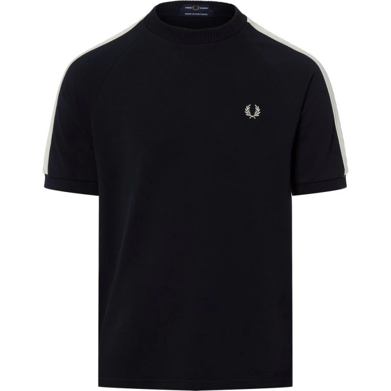 Fred Perry Koszulka z Galonowymi Paskami - Niebieska