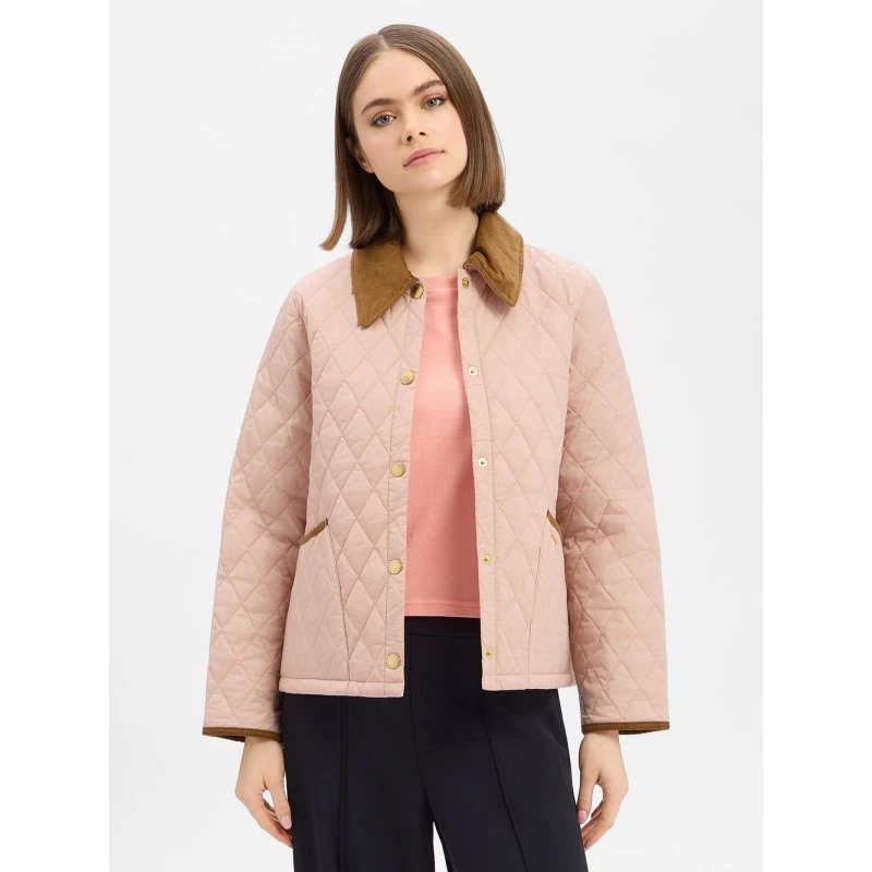 Barbour Kurtka Pikowana Liddesdale Quilted Kobiety Różowa, 42