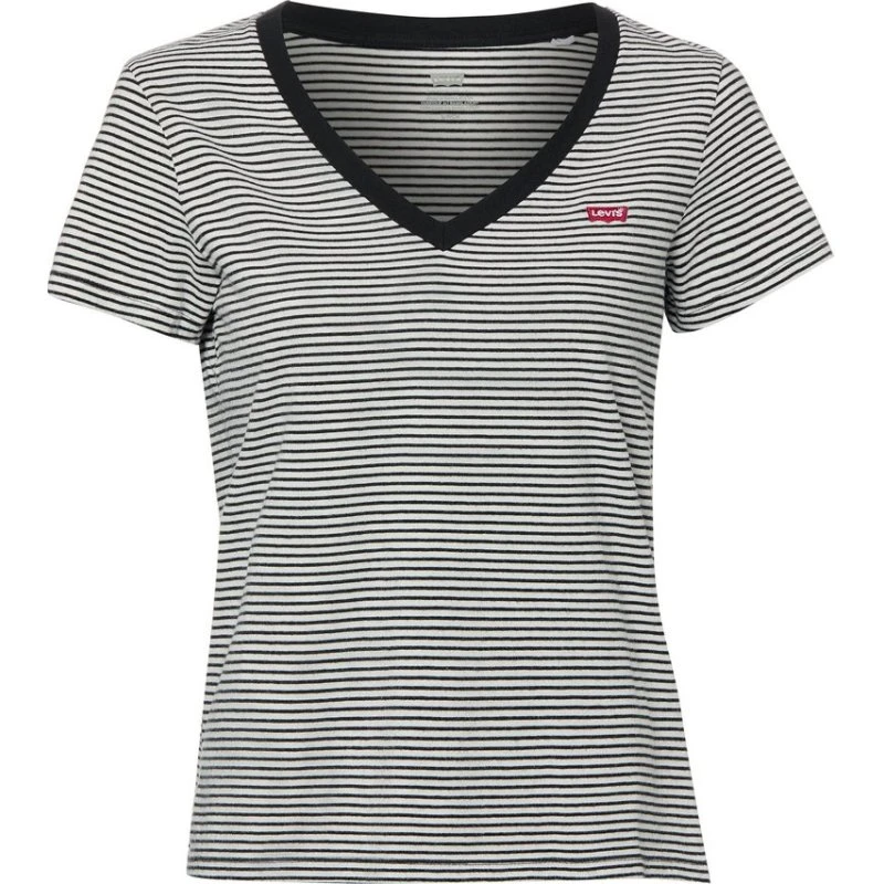 Levi's® T-shirt Annalise w paski, czarny