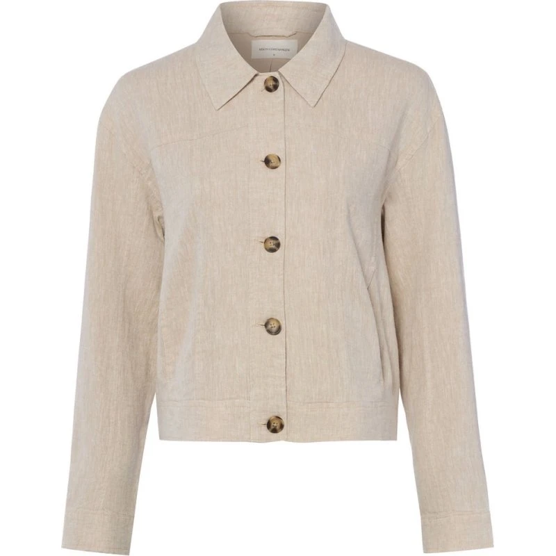 Msch Copenhagen Kurtka MASCHViana Ginia z Lnem, Beige