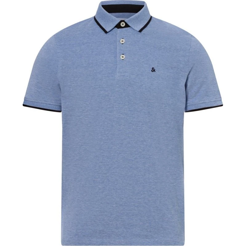 Jack & Jones Koszulka polo JJEPAULOS niebieska, M