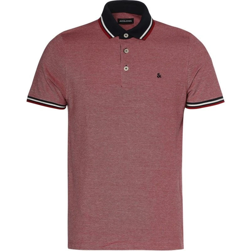 Jack & Jones Koszulka polo JJEPAULOS czerwona, M