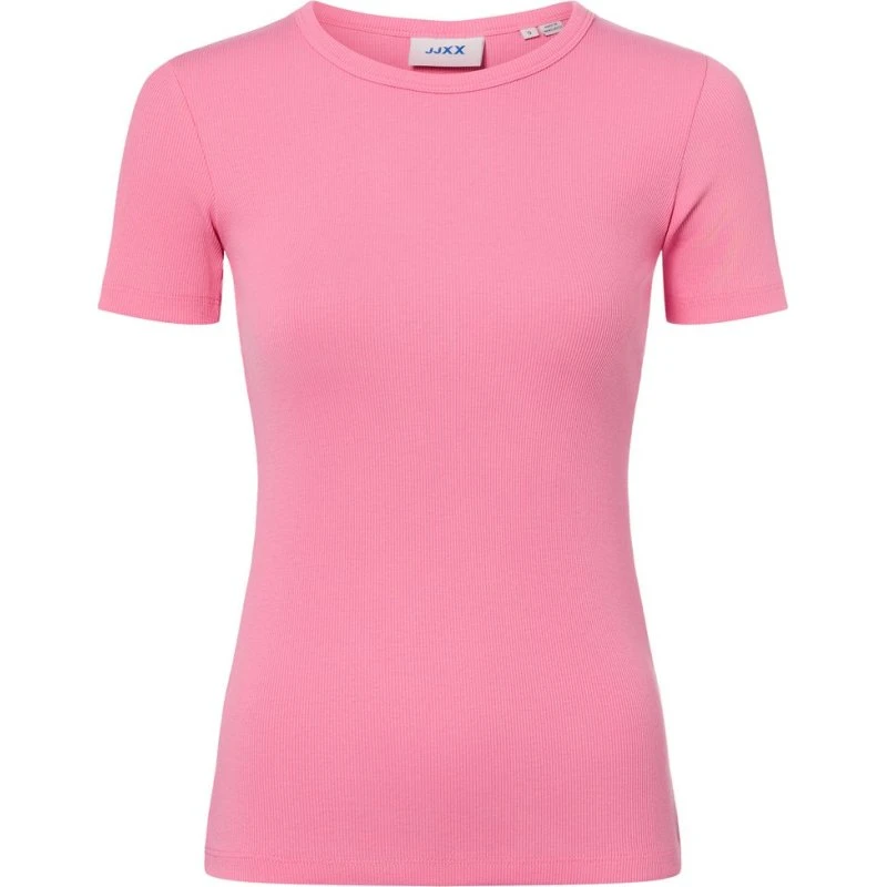 JJXX T-shirt JXFRANKIE SS RIB w kolorze różowym, rozmiar S