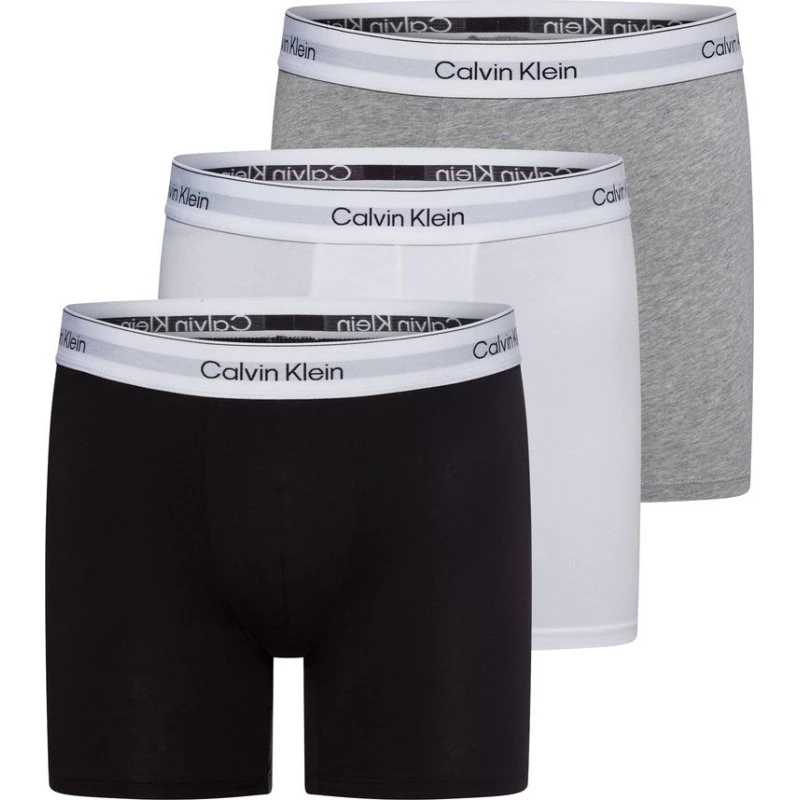 Calvin Klein Bokserki Icon Cotton Stretch, 3-pak, XL, szary/biały/czarny