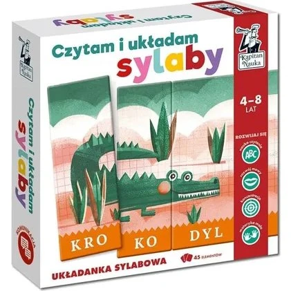 Kapitan Nauka Czytam i układam sylaby – Układanka sylabowa
