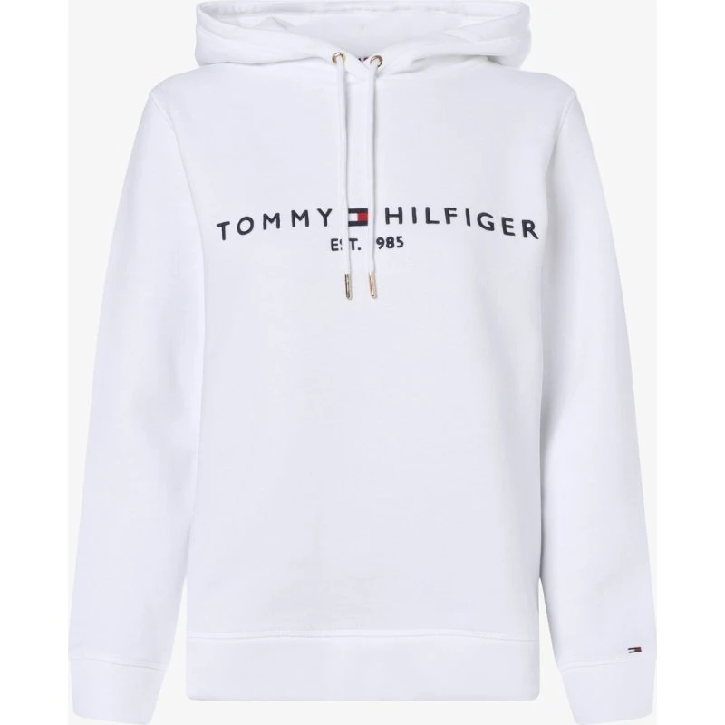 Tommy Hilfiger Bluza z Kapturem Essential Biała