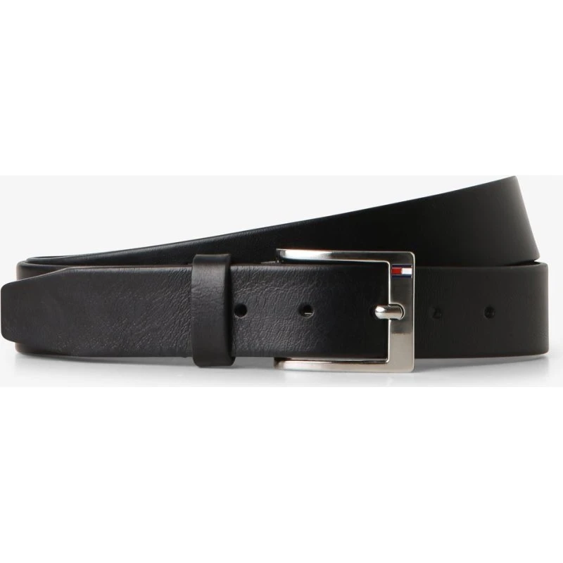 Tommy Hilfiger Pasek Skórzany New Aly Czarny 85