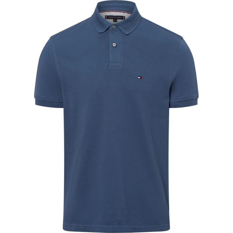 Tommy Hilfiger Koszulka Polo Męska Bawełna Niebieska, S