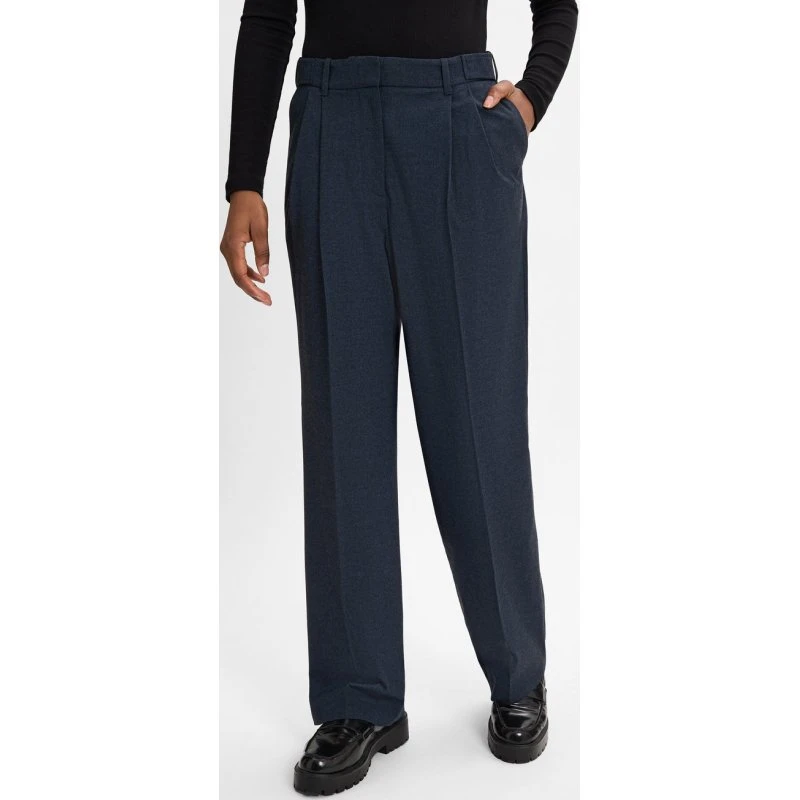 Tommy Hilfiger Spodnie Flanelowe Damskie Niebieskie, Rozmiar 38