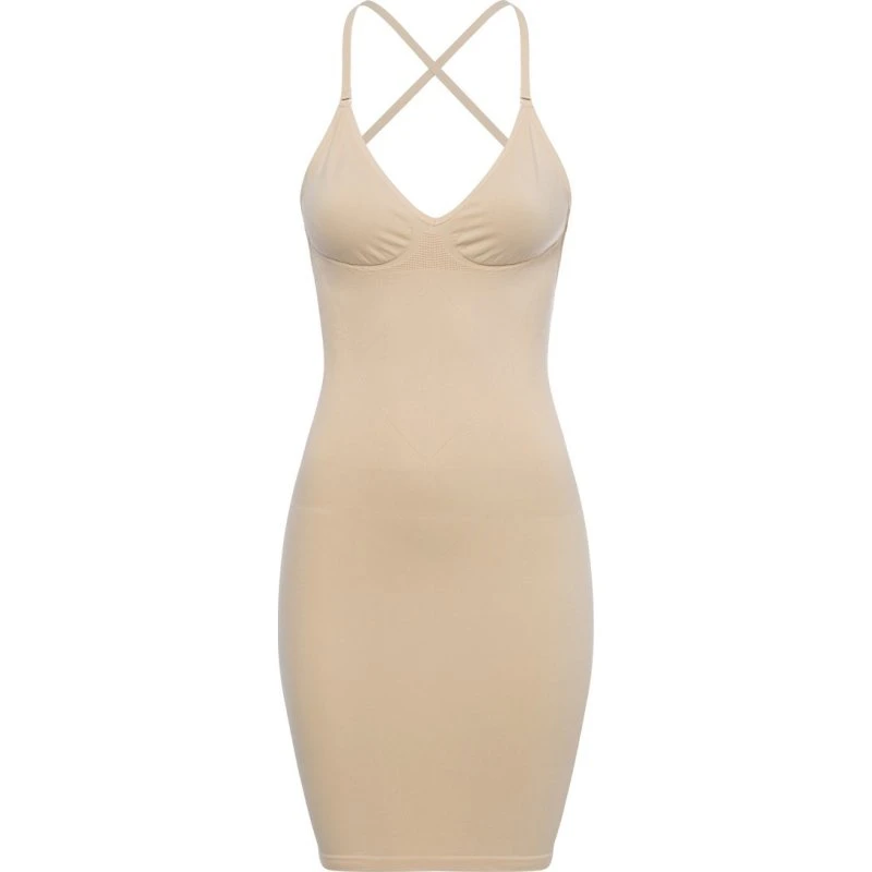 Magic Bodyfashion Sukienka Modelująca Low Back/Low Front beżowa