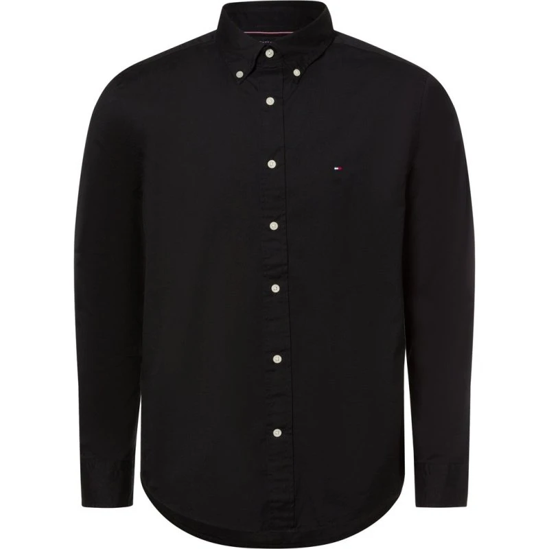 Tommy Hilfiger Koszula Regular Fit Czarna Bawełniana