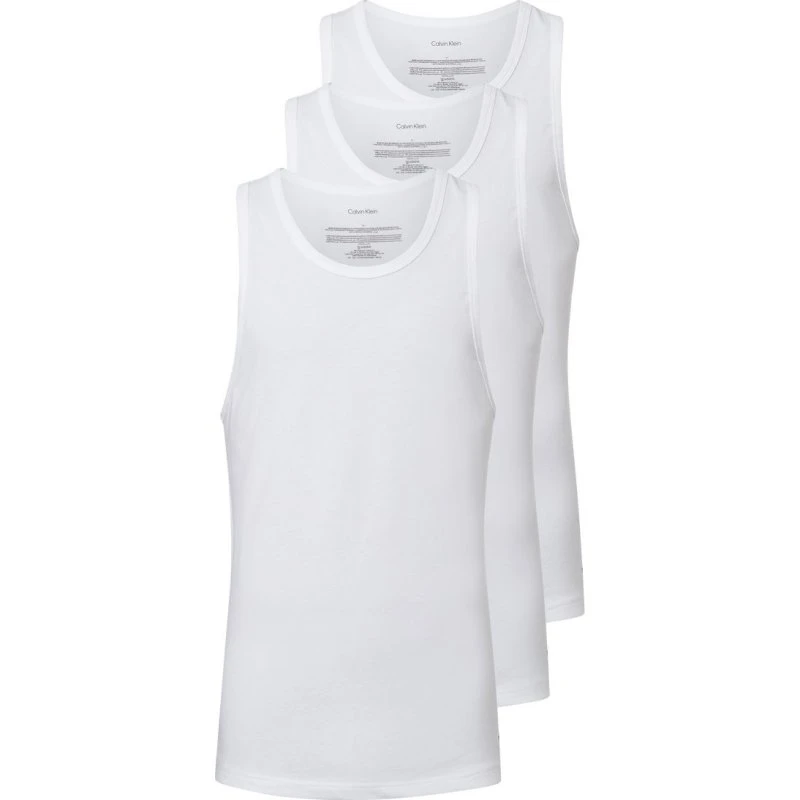 Calvin Klein Kamizelka Męska w 3-paku, Biała, S