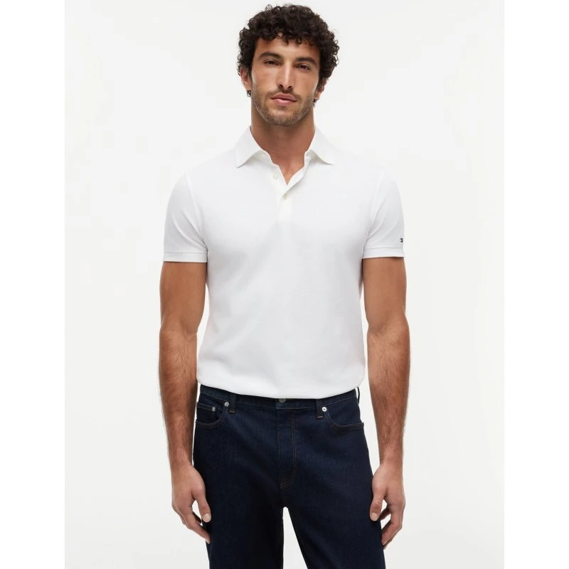 Tommy Hilfiger Koszulka Polo Piqué Biała
