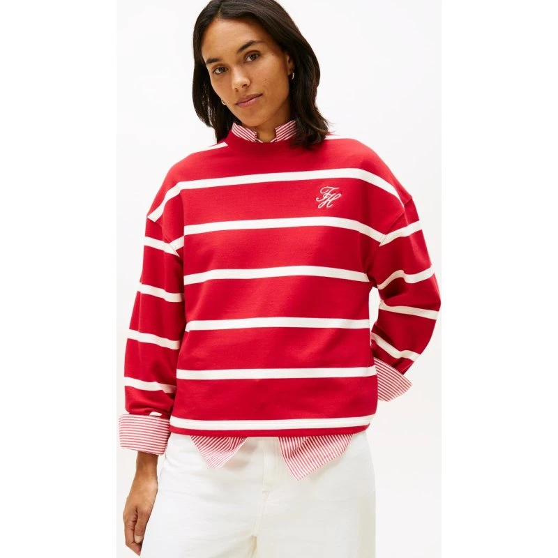 Tommy Hilfiger Bluza Kobiety Czerwono-Biała, Rozmiar S