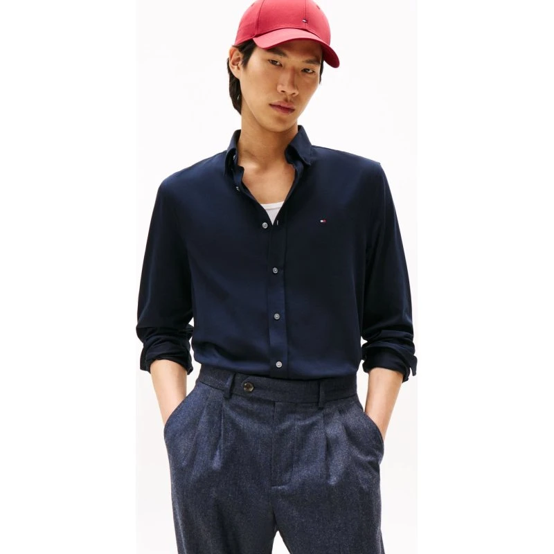 Tommy Hilfiger Koszula Męska Slim Fit Niebieska XL