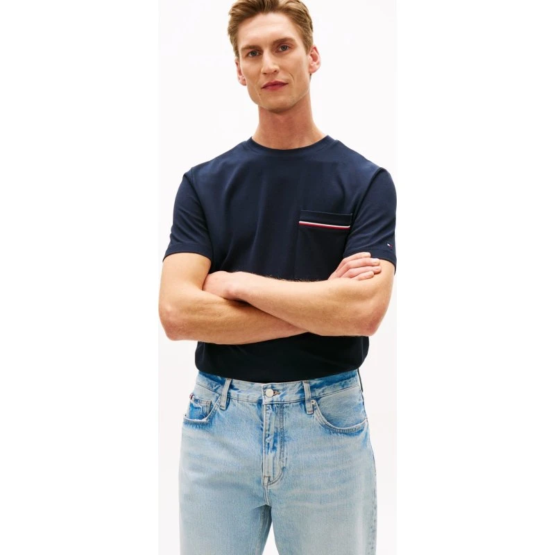 Tommy Hilfiger Koszulka Polo Mężczyzna Niebieska, S