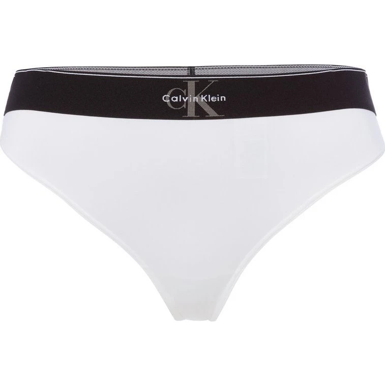 Calvin Klein Stringi Graphic Monogram białe, M
