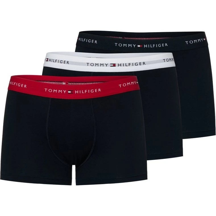 Tommy Hilfiger Bokserki Trunk 3-pak niebieskie M