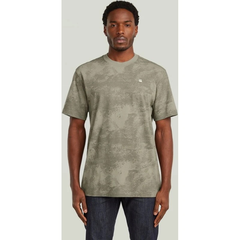 G-Star RAW Koszulka Męska Bawełniana Brązowa, S