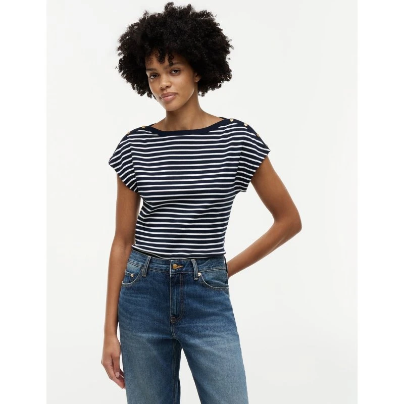 Tommy Hilfiger Koszulka Damska Bawełniana Niebieska XS