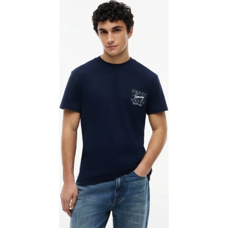 Tommy Jeans T-shirt męski czarny XXL