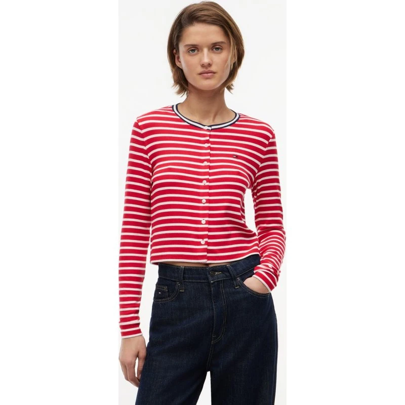 Tommy Jeans Koszulka z Długim Rękawem Kobiety Czerwona, S