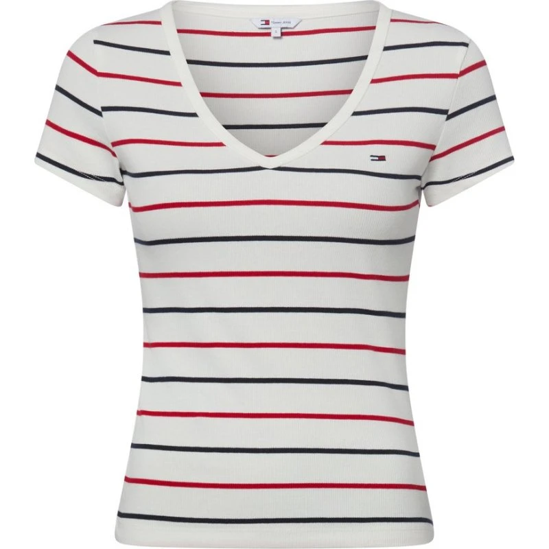 Tommy Jeans Koszulka Kobiety Bawełniana Biała, S
