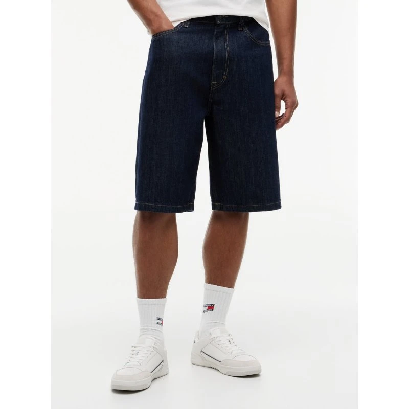 Tommy Jeans Szorty Dżinsowe The Baggy Loose Fit Niebieskie