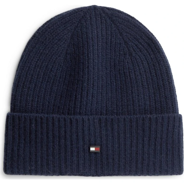 Tommy Hilfiger Czapka z Kaszmiru Mężczyzna Niebieska, One Size