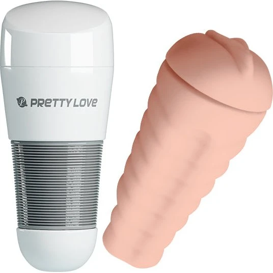 PRETTY LOVE Kitty ręczny masturbator z perłową obudową