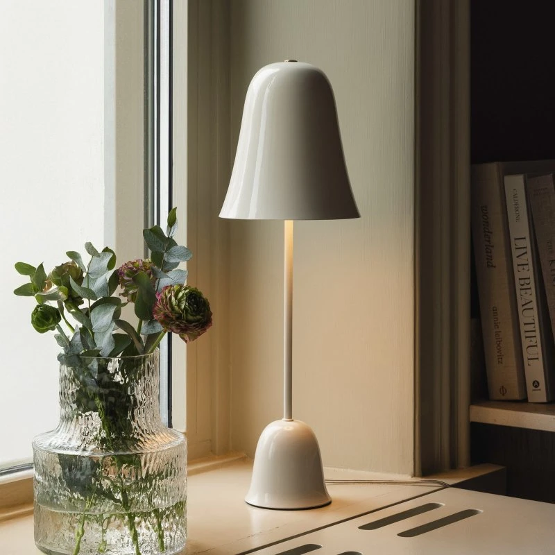Globen Lighting Blåklockan Lampa stołowa, kość słoniowa, 56 cm
