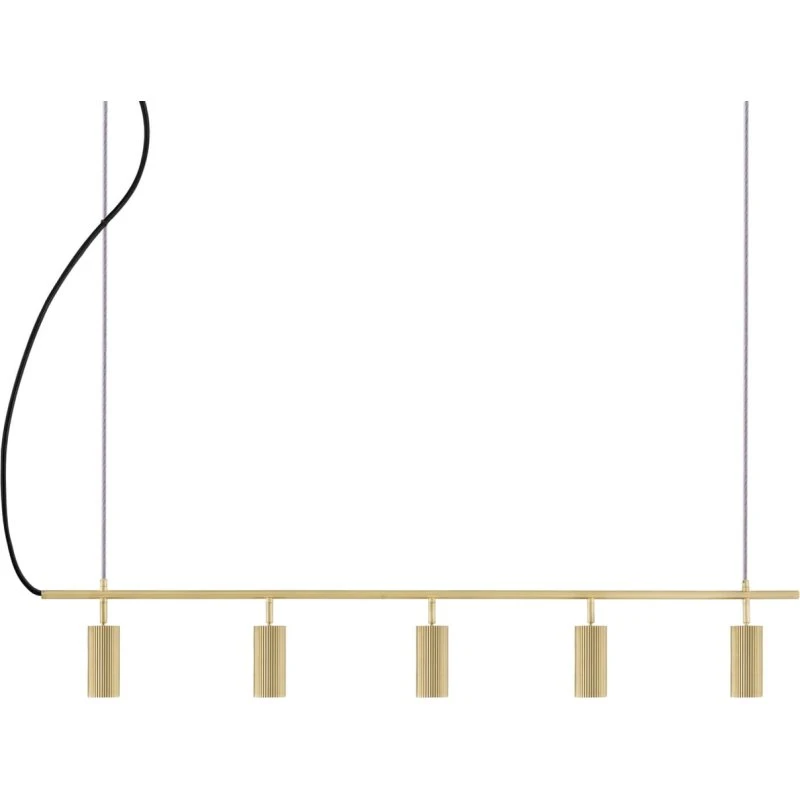 Globen Lighting Hubble 5 – Lampa wisząca mosiądz, 130 cm