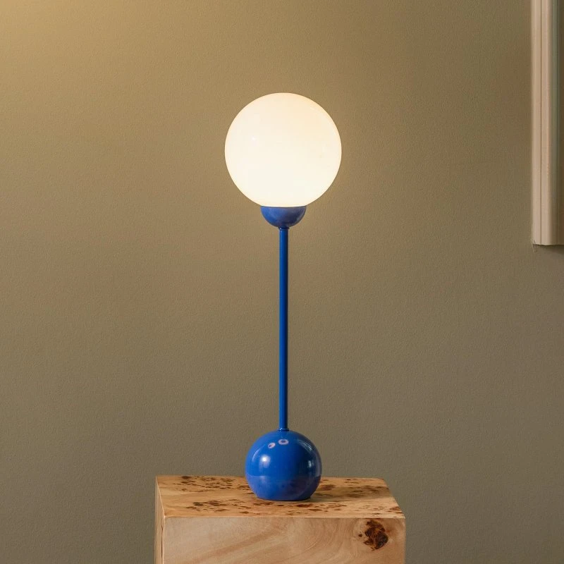 Globen Lighting Lampa stołowa Ripley, niebieska, 52 cm