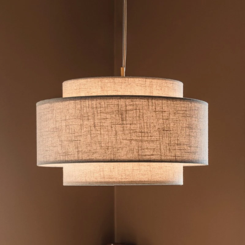 Globen Lighting Noah Bouclé Żyrandol, Ø 50 cm, Beżowy