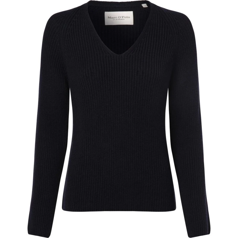 Marc O'Polo Sweter Damski z Bawełny Niebieski, S
