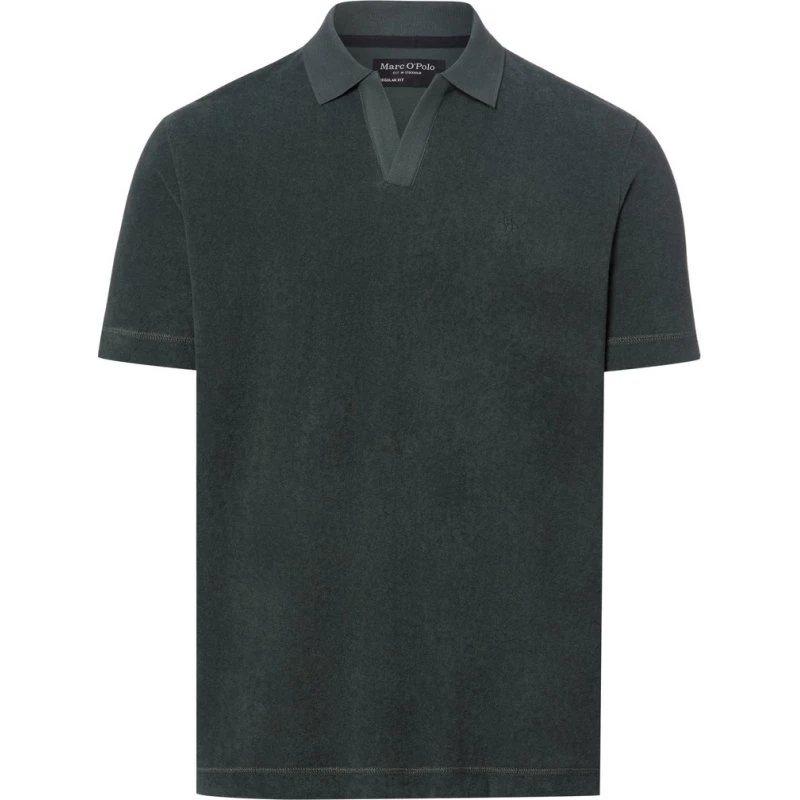 Marc O'Polo Koszulka Polo Mężczyzny z Bawełny Frotte, Szara, XL